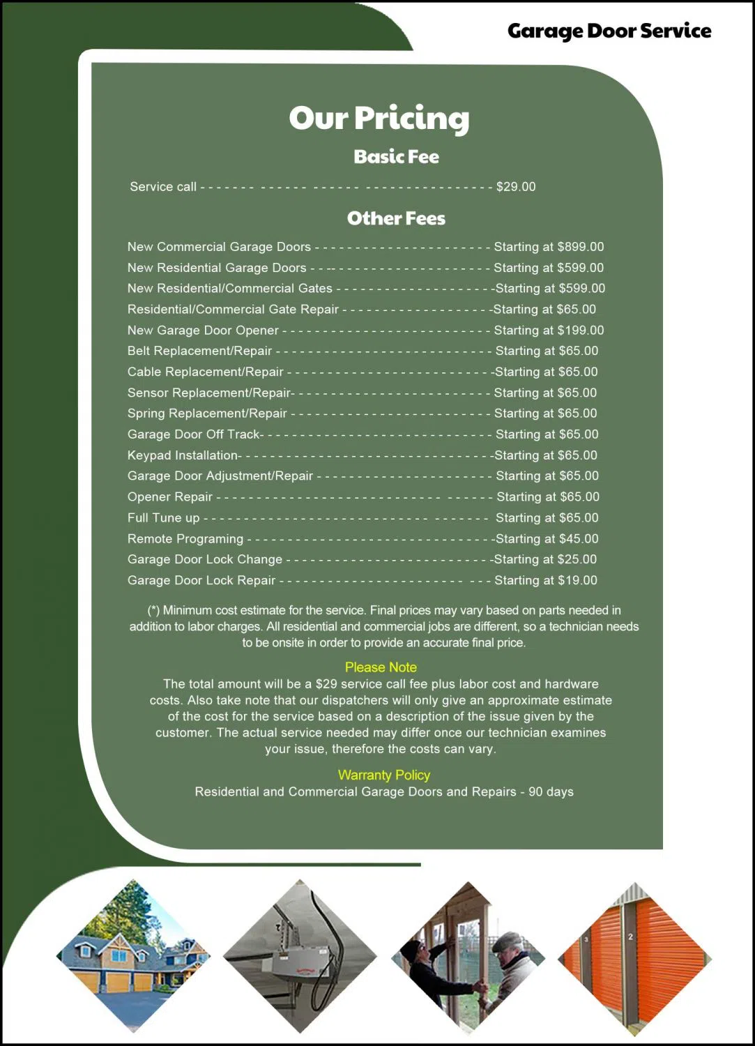 Metro Garage Doors Seattle, WA 206-347-8316